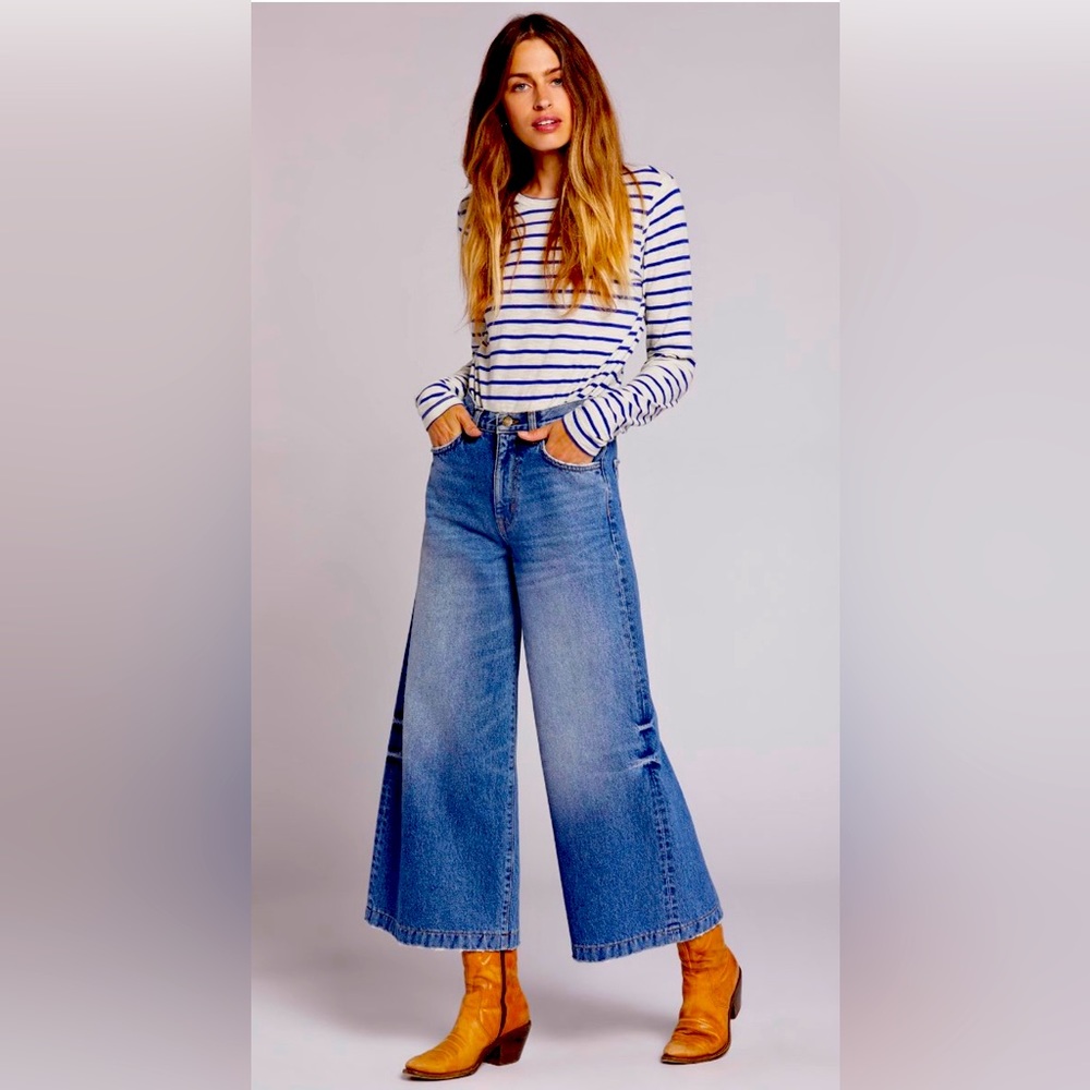 CE/Current Elliott Wide Leg Jeans